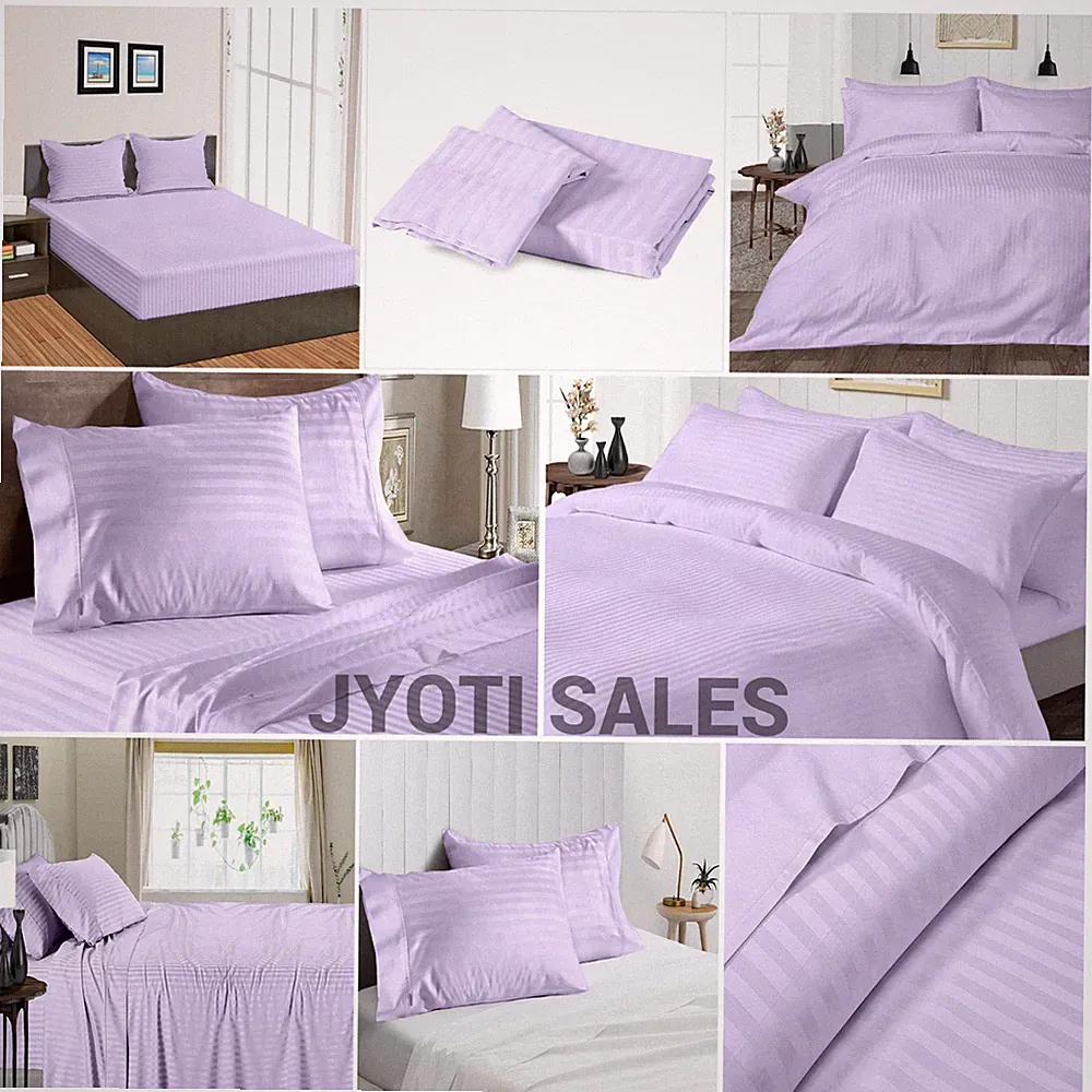 100% Cotton 1200 Thread Count Lavender Stripes Select Sheets OR Duvet Covers