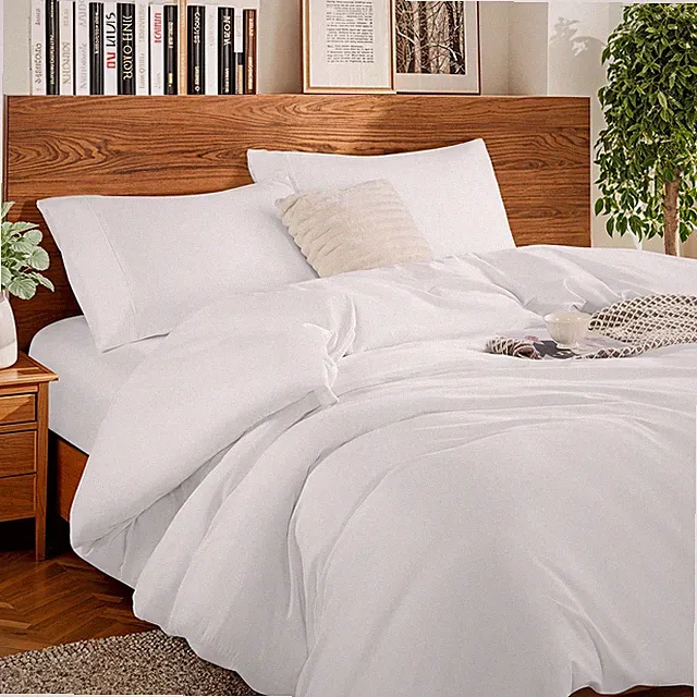 100% Cotton Duvet Covers - 1200 Thread Count, Luxury Egyptian Cotton Comforte...