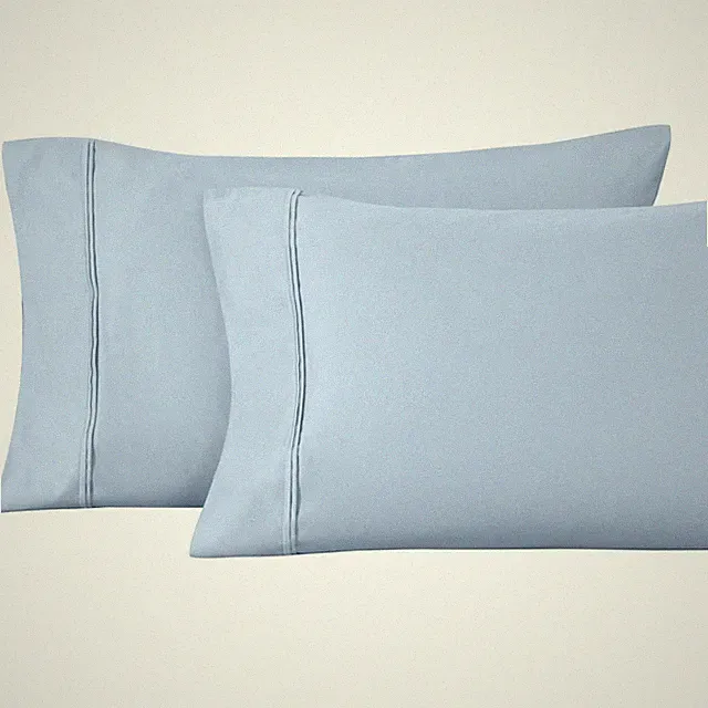 1200 Thread Count 100% Egyptian Cotton, Soft and Breathable, 2-Piece King Pil...