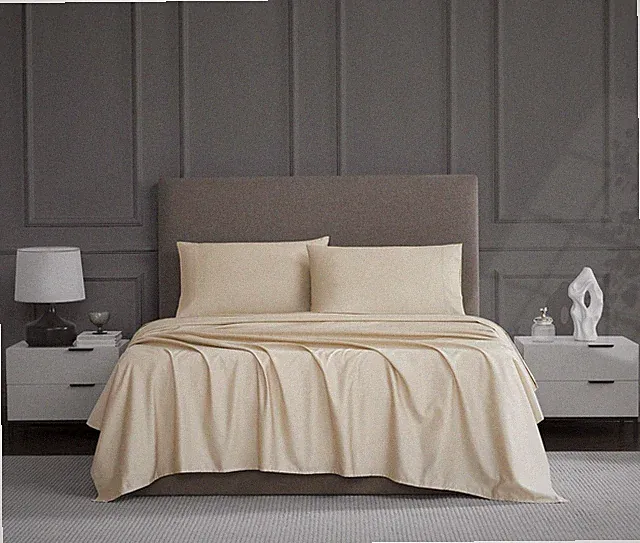 1200 Thread Count Cotton Blend King Size 4- Piece Sheet Set, Ultra-Soft Silky...