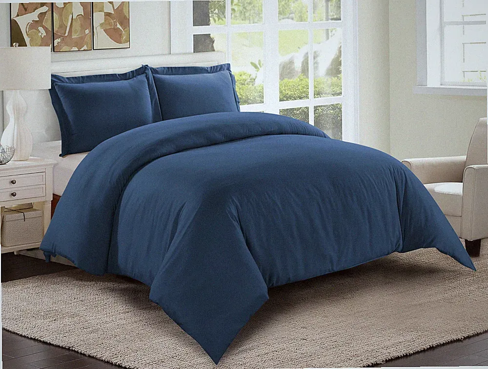 Egyptian Comfort 3 Piece Ultra Soft 1800 Count Duvet Cover Set for Comforter