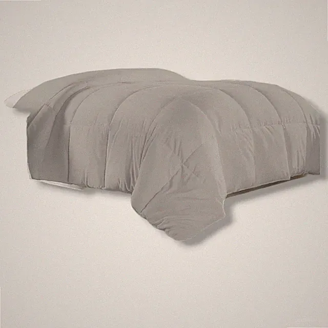 Elegant Comfort Gray 1200 Thread Count Down Alternative Comforter, Twin/Twin XL