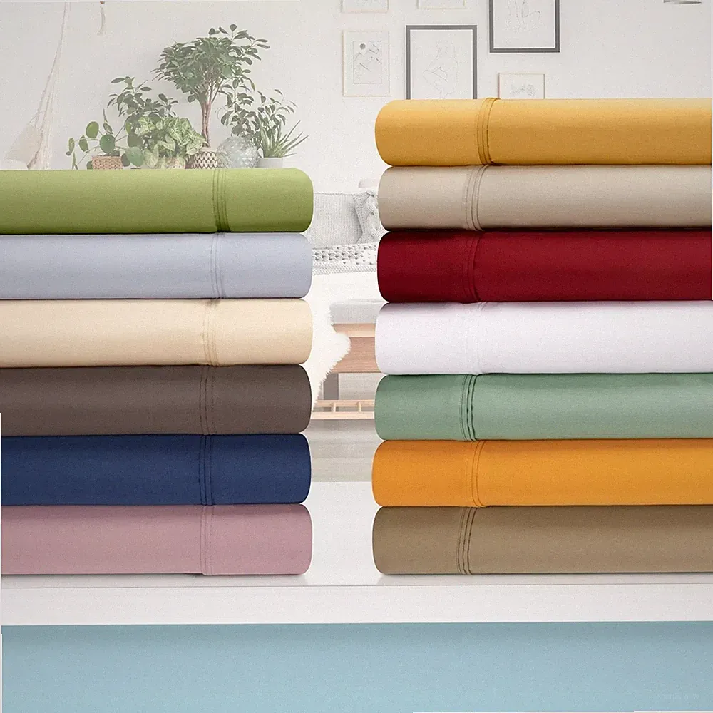 Olympic Queen Size Bedding Things 100% Cotton 1000 - 1200 Count Solid Colors