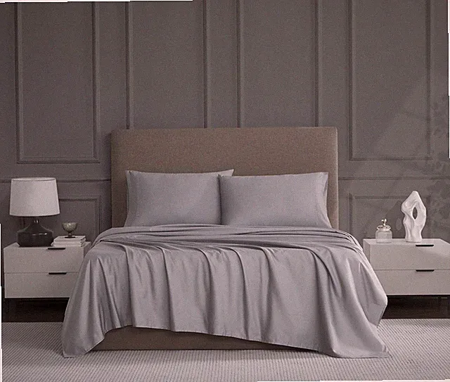 Queen Sheet Set – 4-Piece Cotton Blend, 1200 Thread Count Ultra Soft & Silky...